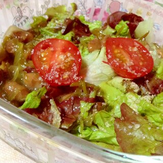 野菜たっぷり♪めかぶ納豆